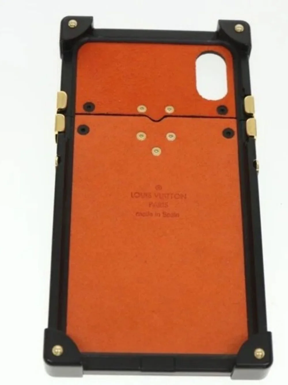 LOUIS VUITTON Transformed Monogram Cat Eye Trunk iPhone Case M63891 Auth 39162